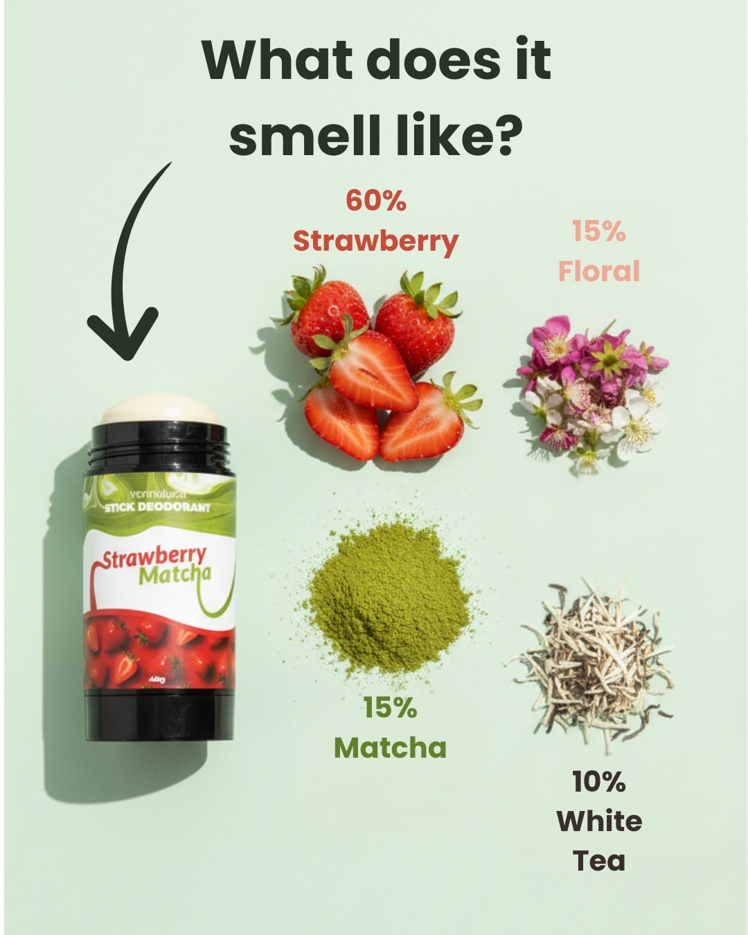 Season Strawberry Matcha Deodorant Stick
