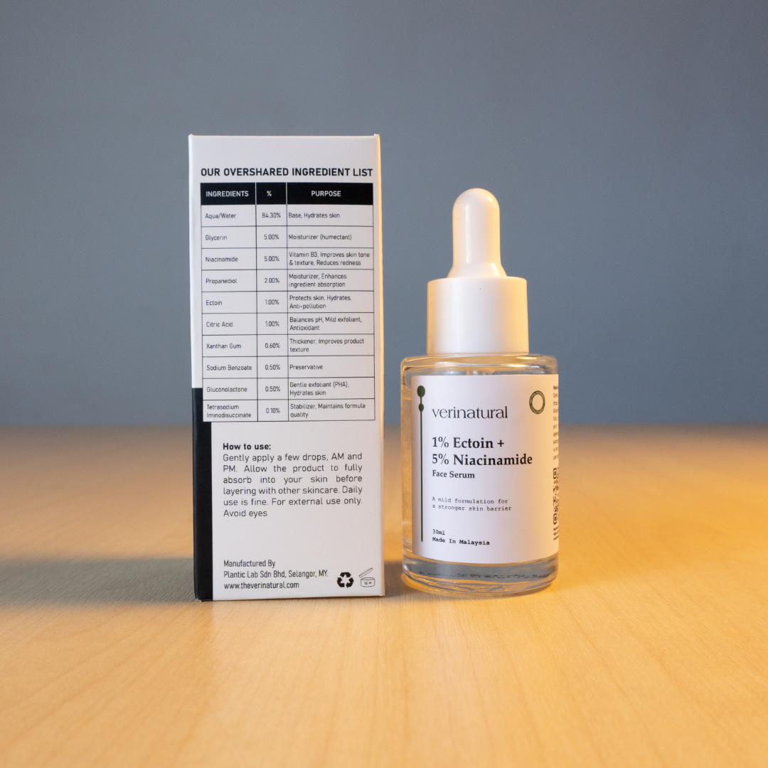 1% Ectoin + 5% Niacinamide Face Serum (30ml)