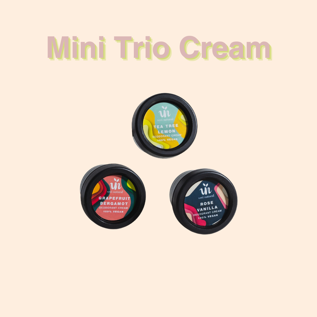 [15% OFF] - Bundle Deals! Deo Mini Trio - Rose Vanilla, Tea Tree Lemon & Grapefruit Bergamot