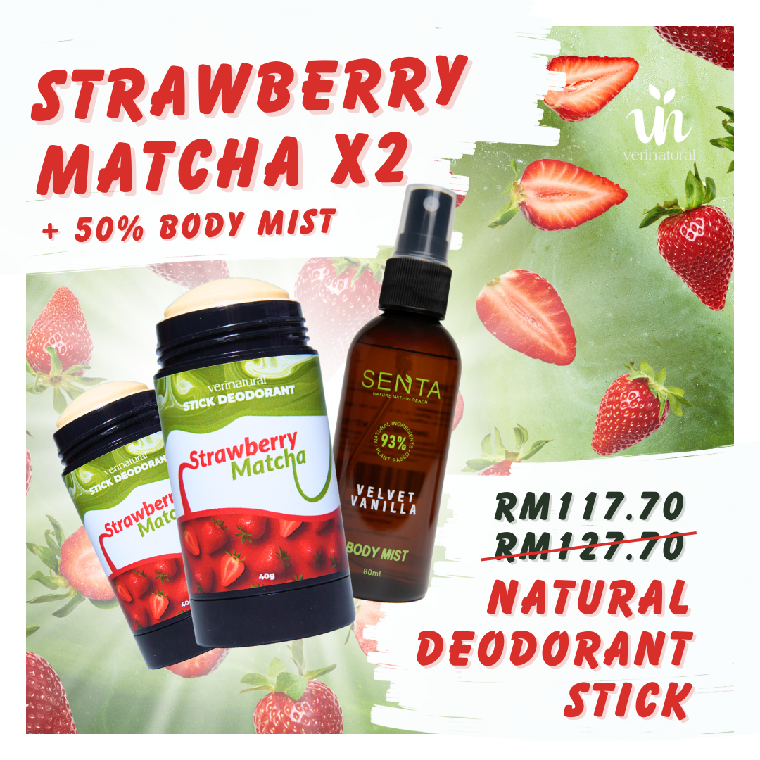 Season Strawberry Matcha Deodorant Stick