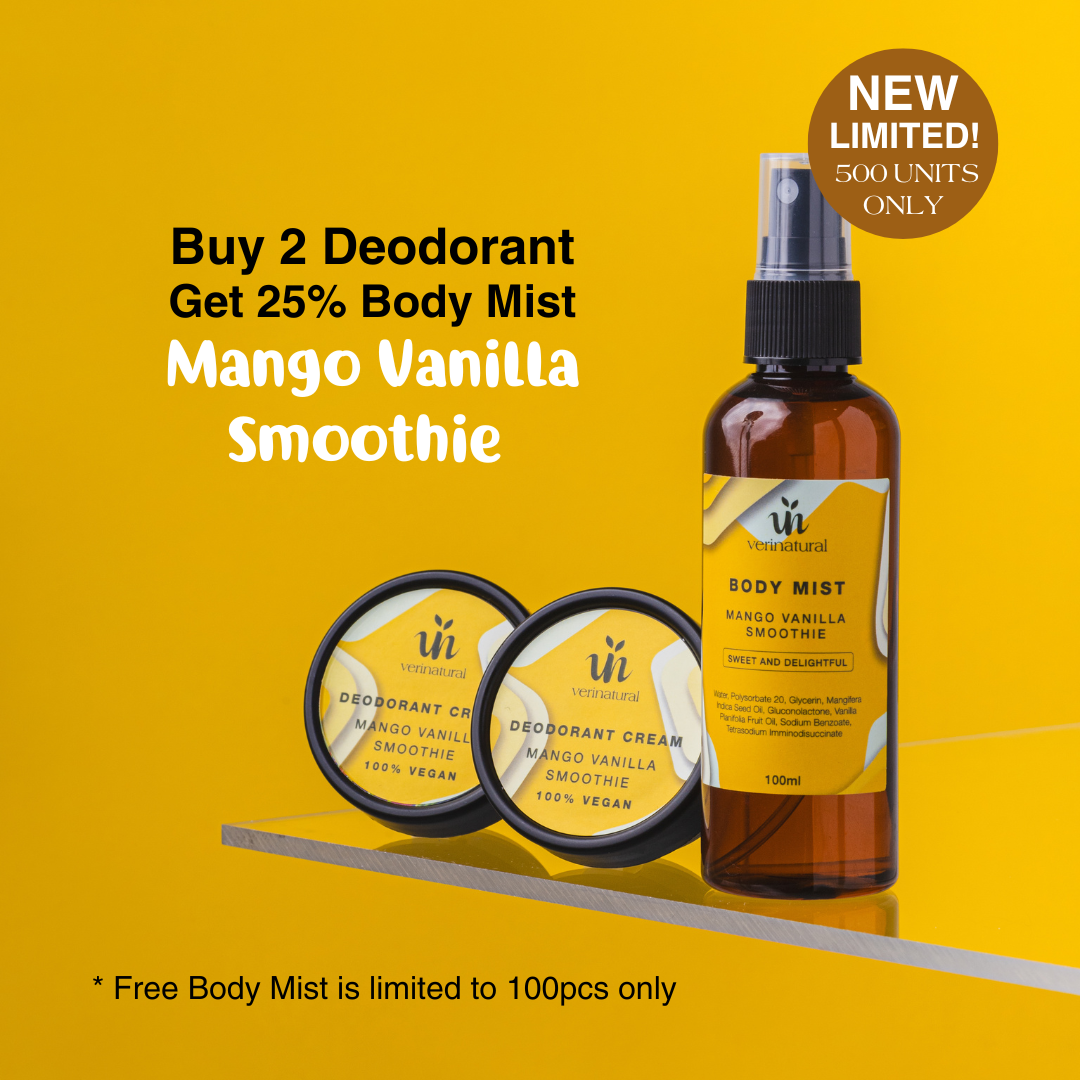 [15% OFF] Mango Vanilla Smoothie Deodorant Cream (Buy 2 Combo, 25% Body Mist)