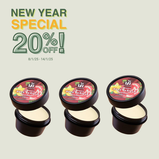 [20% OFF] - NEW YEAR SPECIAL! Trio Cream - Rose Vanilla