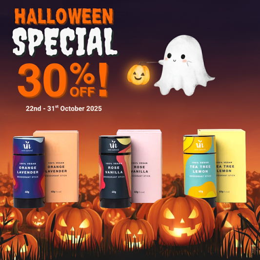 [30% OFF] Halloween Special! Deo Stick Trio - Rose Vanilla, Tea Tree Lemon & Orange Lavender
