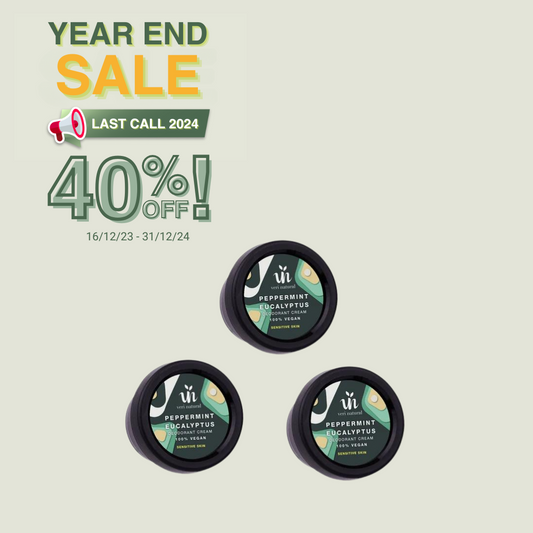 [40% OFF] - YEAR END SALE! Mini Sensitive Skin Cream Trio - Peppermint Eucalyptus