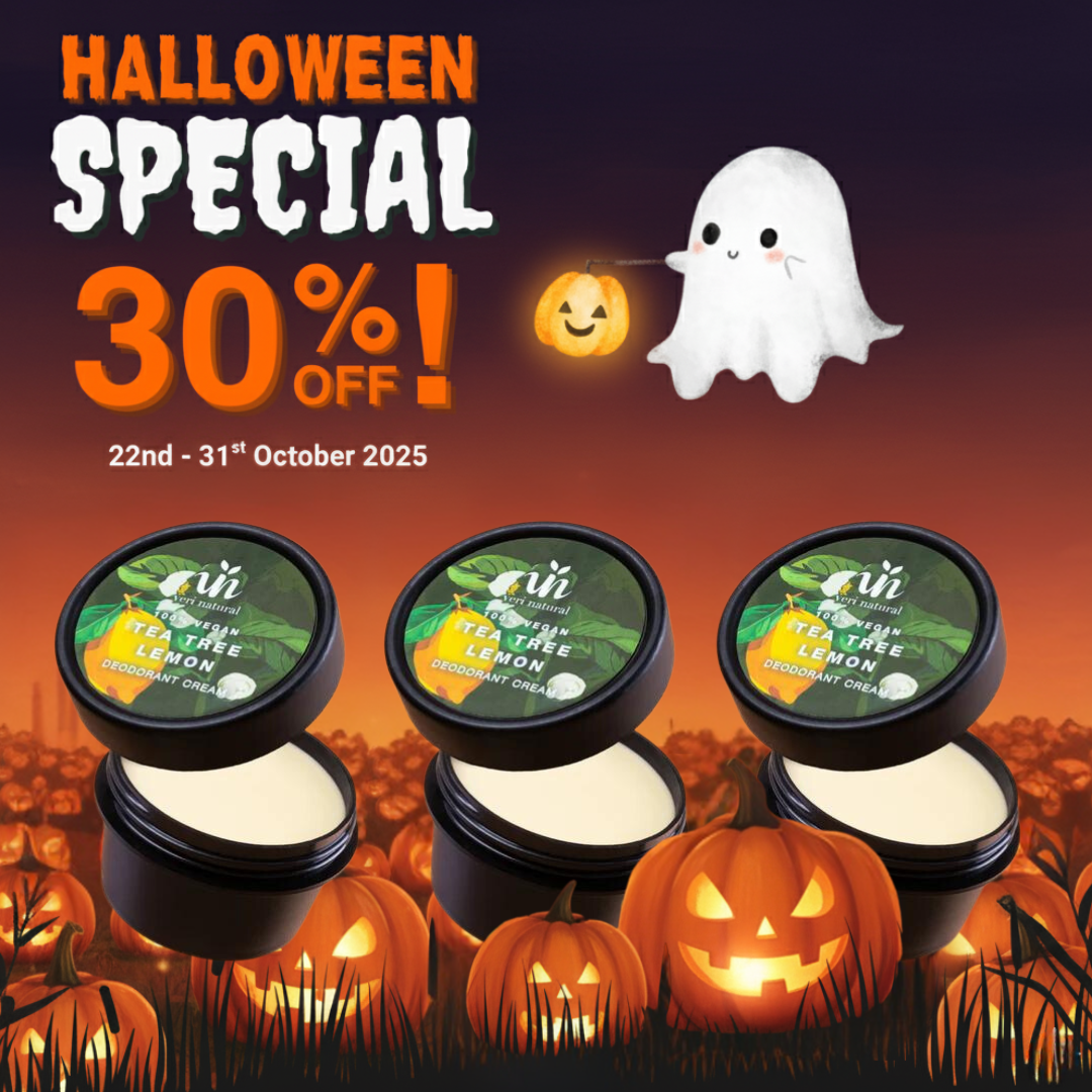 [30% OFF] Halloween Special! Deo Cream Trio - Tea Tree Lemon