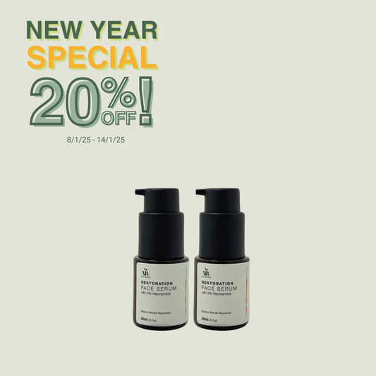 [20% OFF] - NEW YEAR SPECIAL! 2x Skin Restoration Face Serum