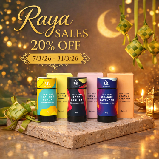 [20% OFF] Raya Sale! Deo Stick Trio - Rose Vanilla, Tea Tree Lemon & Orange Lavender
