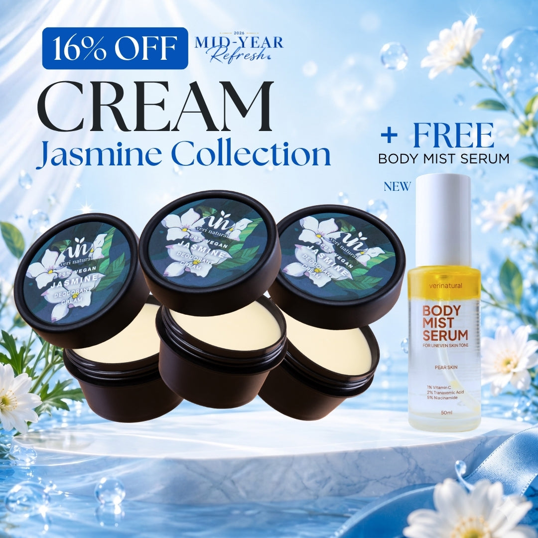[16% Off] Cream Trio - Jasmine x3 + FREE Body Mist SERUM