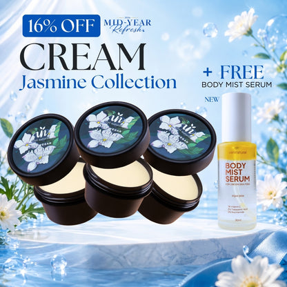 [16% Off] Cream Trio - Jasmine x3 + FREE Body Mist SERUM