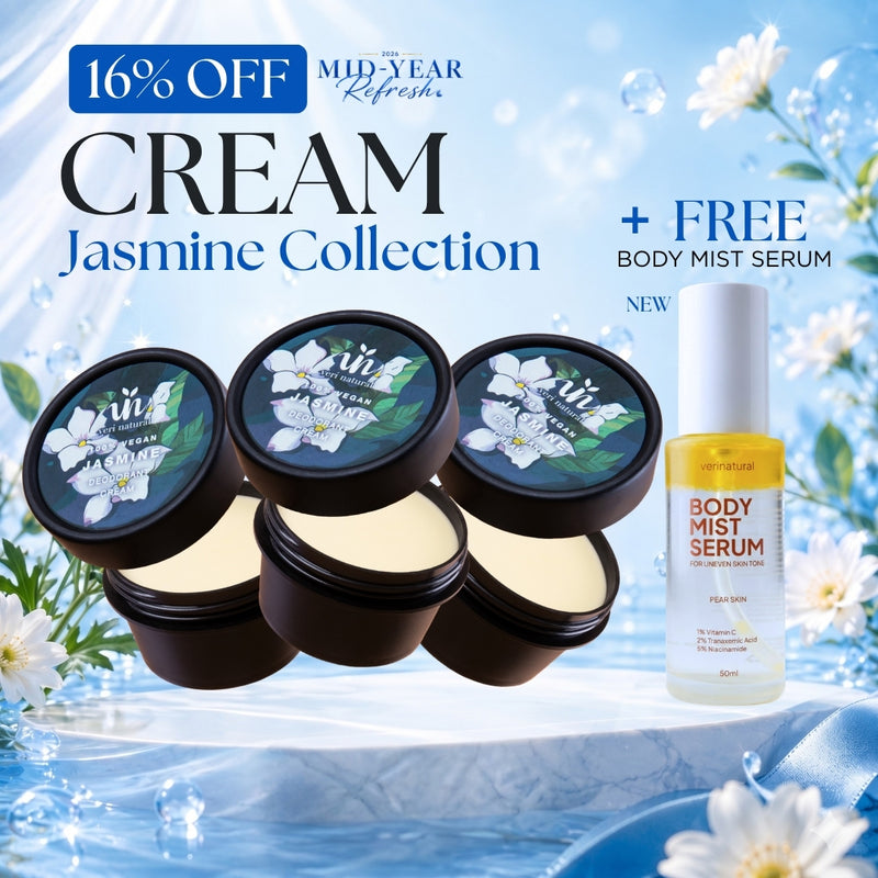 [16% Off] Cream Trio - Jasmine x3 + FREE Body Mist SERUM