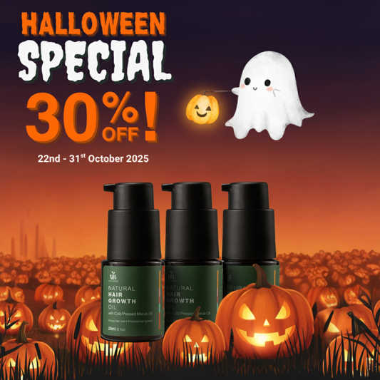 [30% OFF] Halloween Special! Hair Growth Oil Trio - Mango Vanilla