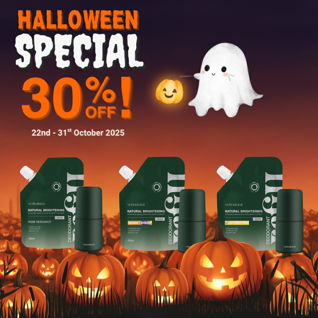 [30% OFF] Halloween Special! Deo Roll-on Trio The 9-to-5 & Beyond Set - Rose Bergamot, Orange Lavender & Tea Tree Lemon