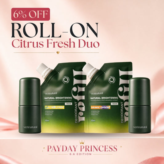 [6% Off] 6.6 Roll-On Deo Combo - Orange Lavender + Tea Tree Lemon