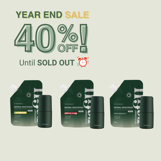 [40% OFF] Y.E.S! Deo Roll-on Trio The Sweat & Shine Set - Tea Tree Lemon, Watermelon Lemonade & Rose Bergamot