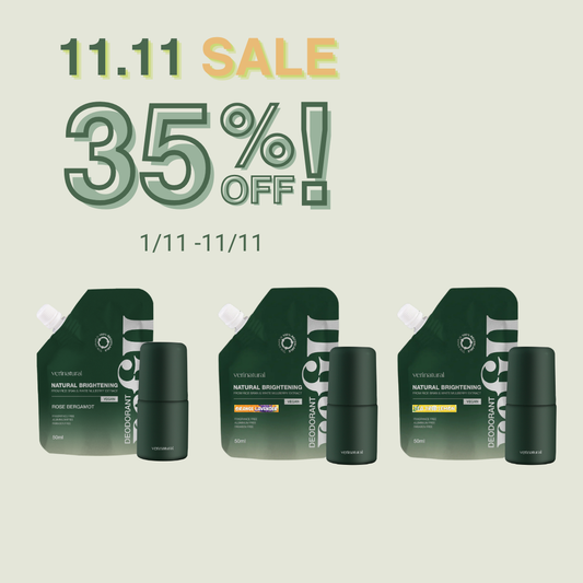 [35% OFF] 11.11! Deo Roll-on Trio The 9-to-5 & Beyond Set - Rose Bergamot, Orange Lavender & Tea Tree Lemon