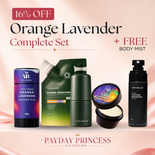 [16% Off] 6.6 Orange Lavender Trio - Cream + Stick + Roll-On + FREE Body Mist