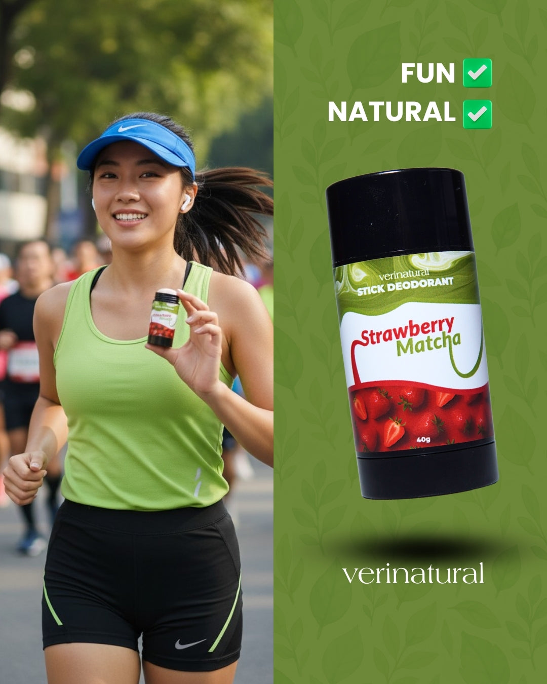 Season Strawberry Matcha Deodorant Stick