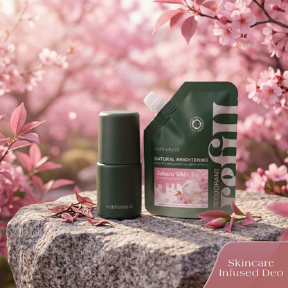 Limited Edition - Sakura White Tea Refillable Roll-On Deodorant