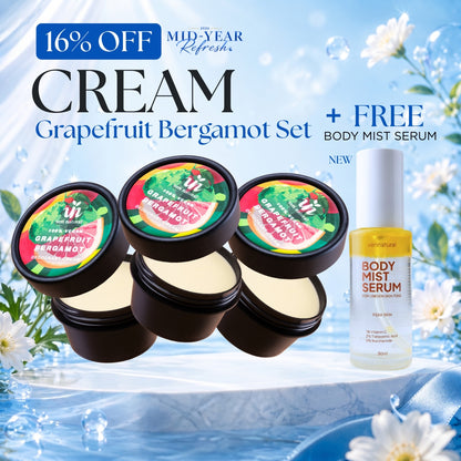 [16% Off] Cream Trio - Grapefruit Bergamot x3 + FREE Body Mist