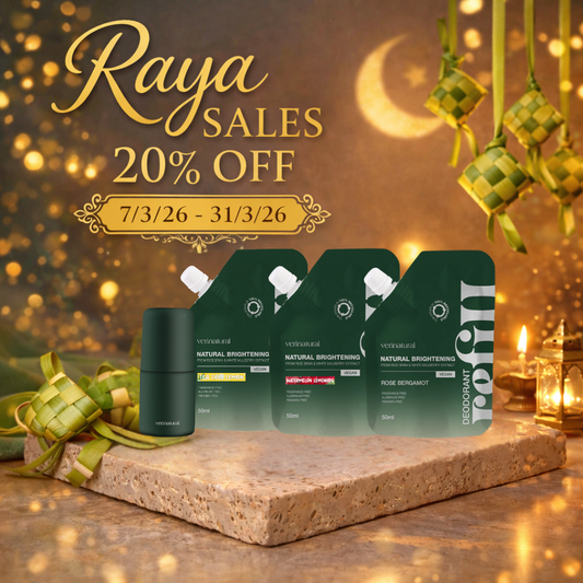 [20% OFF] Raya Sale! Deo Roll-on Trio Outdoor Set - Tea Tree Lemon, Watermelon Lemonade & Rose Bergamot