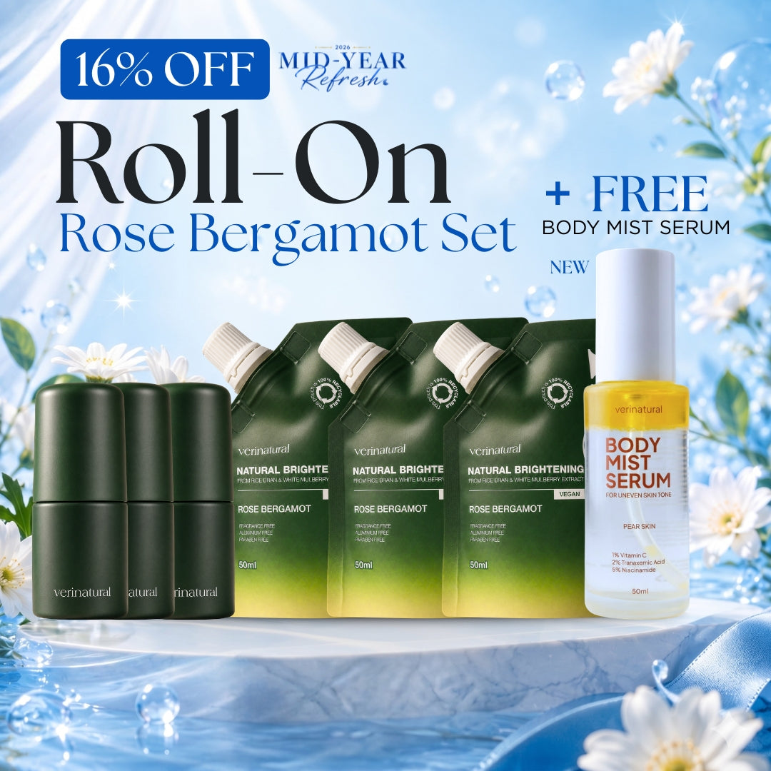 [16% Off] Roll-On Trio - Rose Bergamot x3 + FREE Body Mist