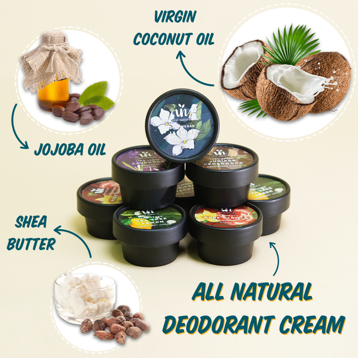 30% Clearance - 2x Juniper Cedarwood Deodorant Cream