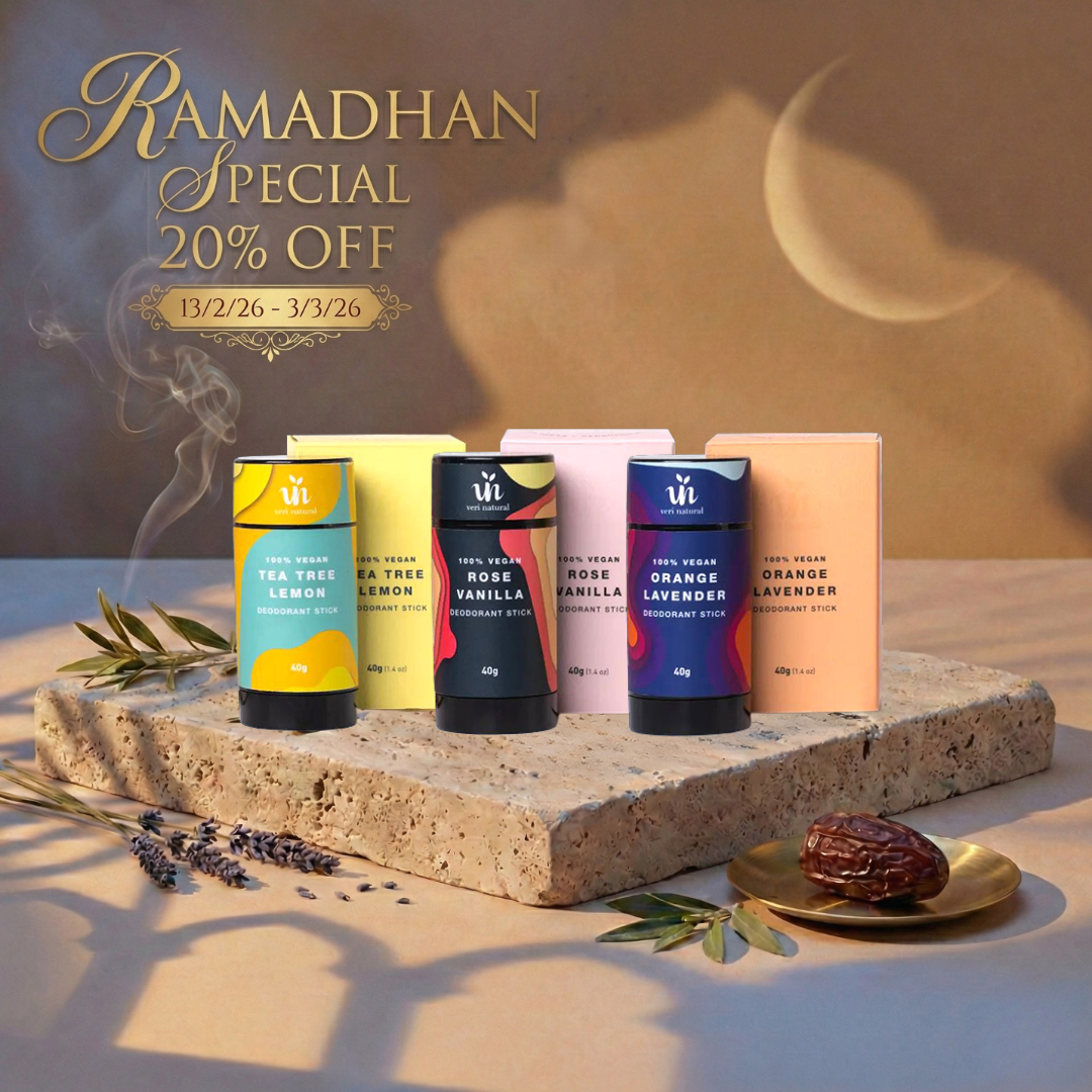 [20% OFF] Ramadhan Deals! Deo Stick Trio - Rose Vanilla, Tea Tree Lemon & Orange Lavender