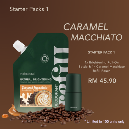 Limited Edition - Caramel Macchiato Refillable Roll-On Deodorant
