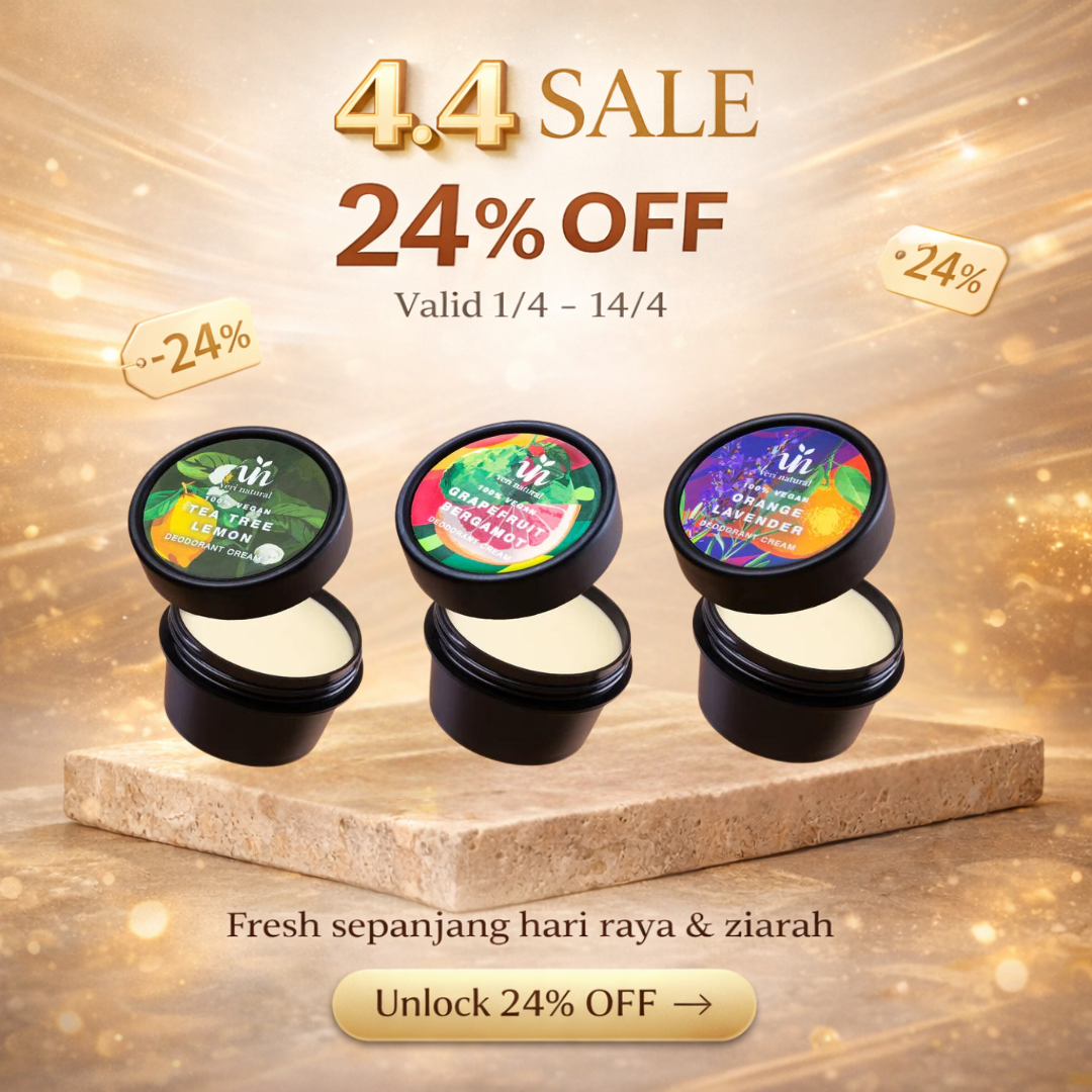 [24% OFF] 4.4 Sale! Deo Cream Trio Outdoor Set - Tea Tree Lemon, Grapefruit Bergamot & Orange Lavender