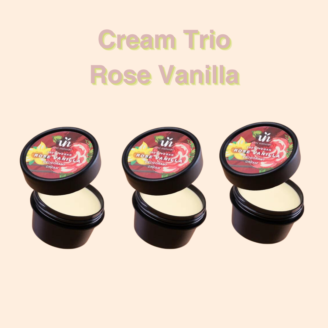 [15% OFF] - Bundle Deals! Deo Cream Trio - Rose Vanilla