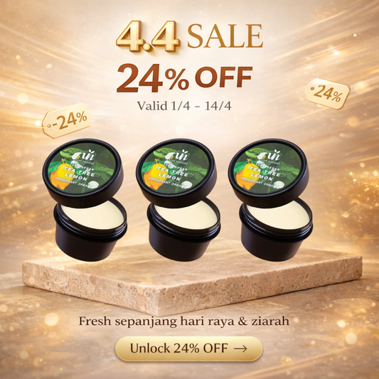 [24% OFF] 4.4 Sale! Deo Cream Trio - Tea Tree Lemon