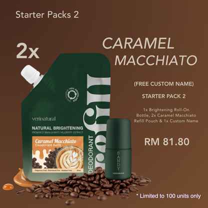 Limited Edition - Caramel Macchiato Refillable Roll-On Deodorant