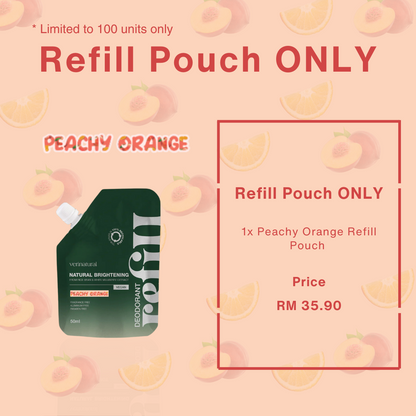 Limited Edition - Peachy Orange Refillable Roll-on