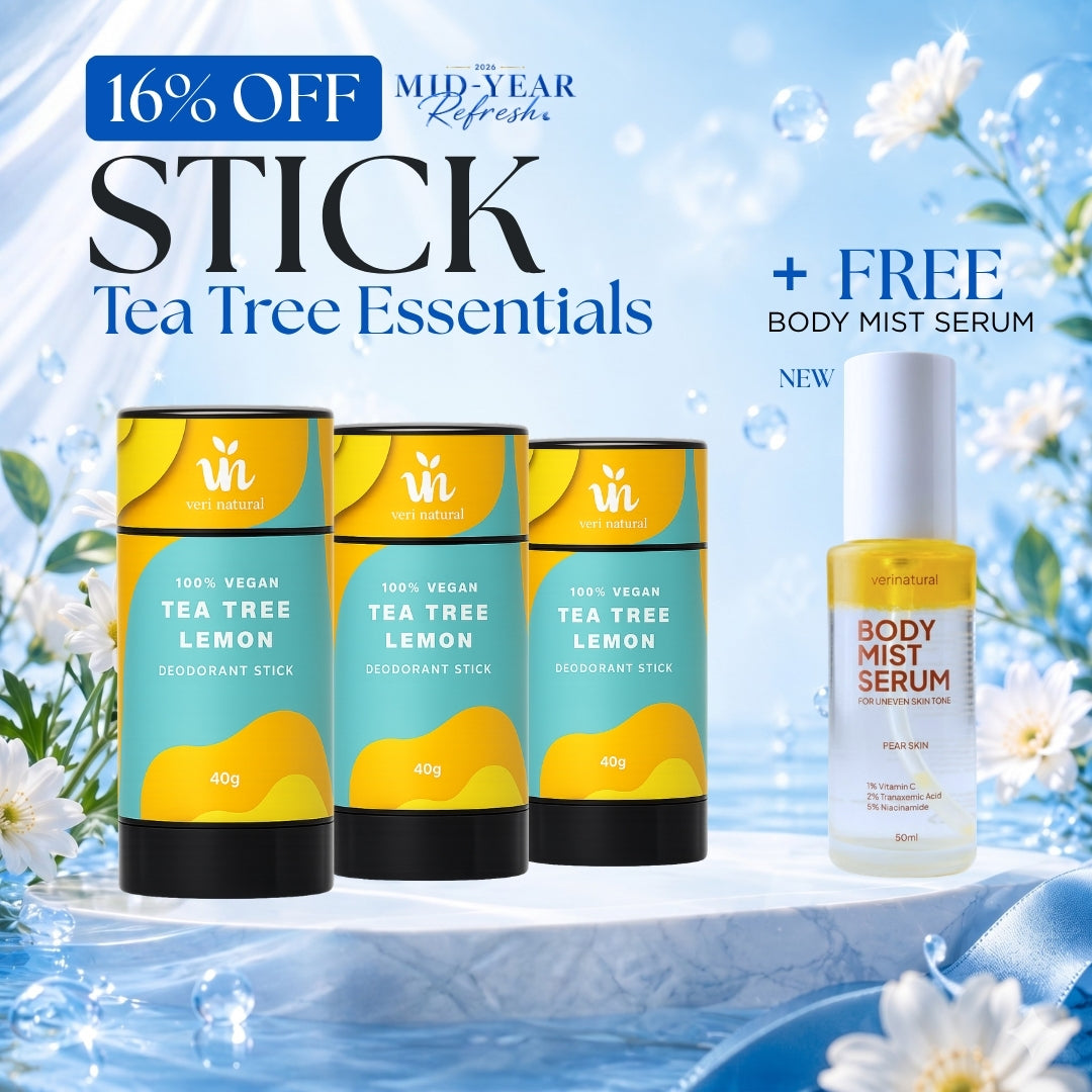 [16% Off] Stick Trio - Tea Tree Lemon x3 + FREE Body Mist SERUM