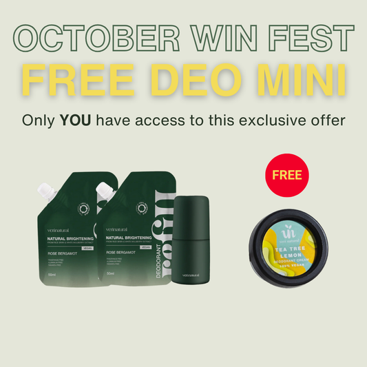 FREE DEO MINI - Refillable Roll-on Starter Pack 2 - Rose Bergamot