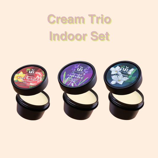 [15% OFF] - Bundle Deals! Deo Cream Trio Indoor Set - Rose Vanilla, Lavender & Jasmine