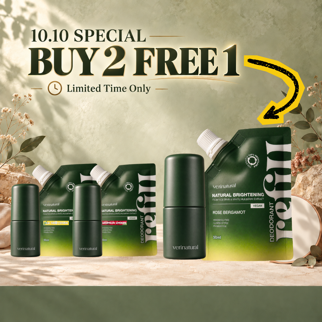 [Buy 2 FREE 1] Roll-On Trio - Tea Tree Lemon + Watermelon Lemonade + Rose Bergamot