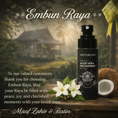 Limited Edition - Embun Raya Body Mist with Niacinamide & Aloe Vera (60ml)
