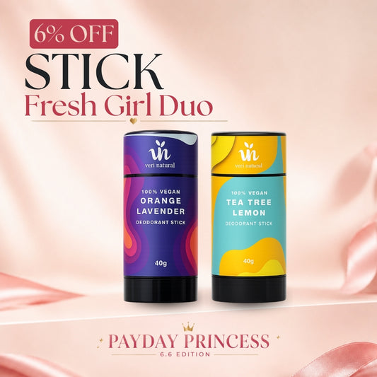 [6% Off] 6.6 Stick Deo Combo - Tea Tree Lemon + Orange Lavender