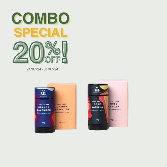 [20% OFF] - COMBO SPECIAL! Deo Stick Combo - Orange Lavender + Rose Vanilla