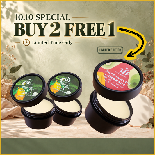 [Buy 2 FREE 1] Cream Trio - Tea Tree Lemon + Tea Tree Lemon + Watermelon Lemonade