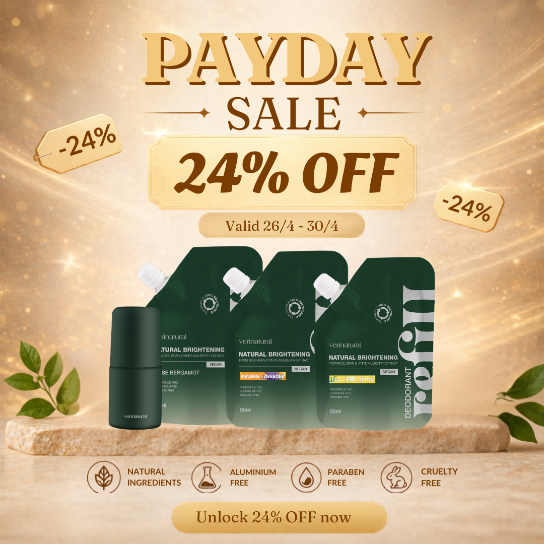 [24% OFF] Payday Sale! Deo Roll-on Trio Indoor Set - Rose Bergamot, Orange Lavender & Tea Tree Lemon