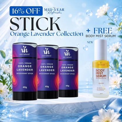 [16% Off] Stick Trio - Orange Lavender  x3 + FREE Body Mist SERUM