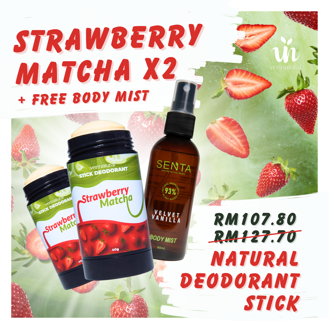Season Strawberry Matcha Deodorant Stick