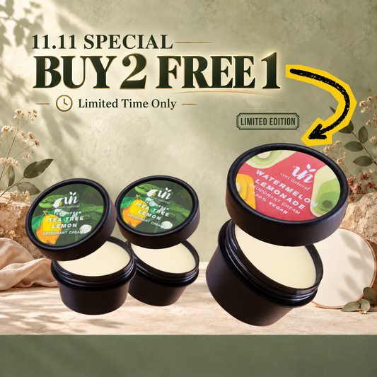 [Buy 2 FREE 1] Cream Trio - Tea Tree Lemon + Tea Tree Lemon + Watermelon Lemonade
