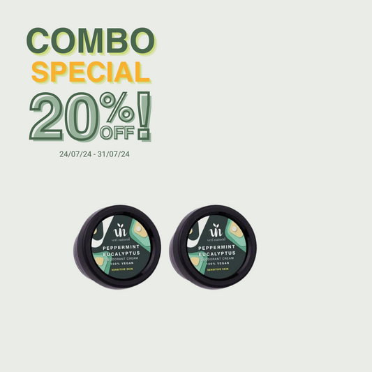 [20% OFF] - COMBO SPECIAL! Mini Mild/Sensitive Skin Cream Combo - Peppermint Eucalyptus