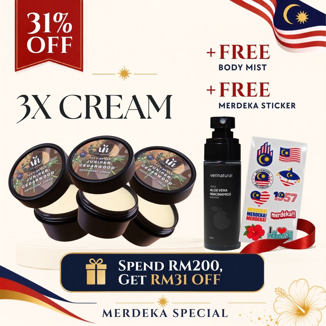[31% Off] Cream Trio - 3X Juniper Cedarwood + FREE Body Mist + Stickers
