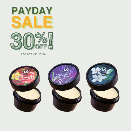 [30% OFF] - PAYDAY SALE! Indoor Cream Set - Rose Vanilla, Lavender & Jasmine