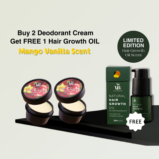 OCTOBER FEST - 2x Deodorant Cream (FREE 1 Limited Edition Hair Growth Oil)