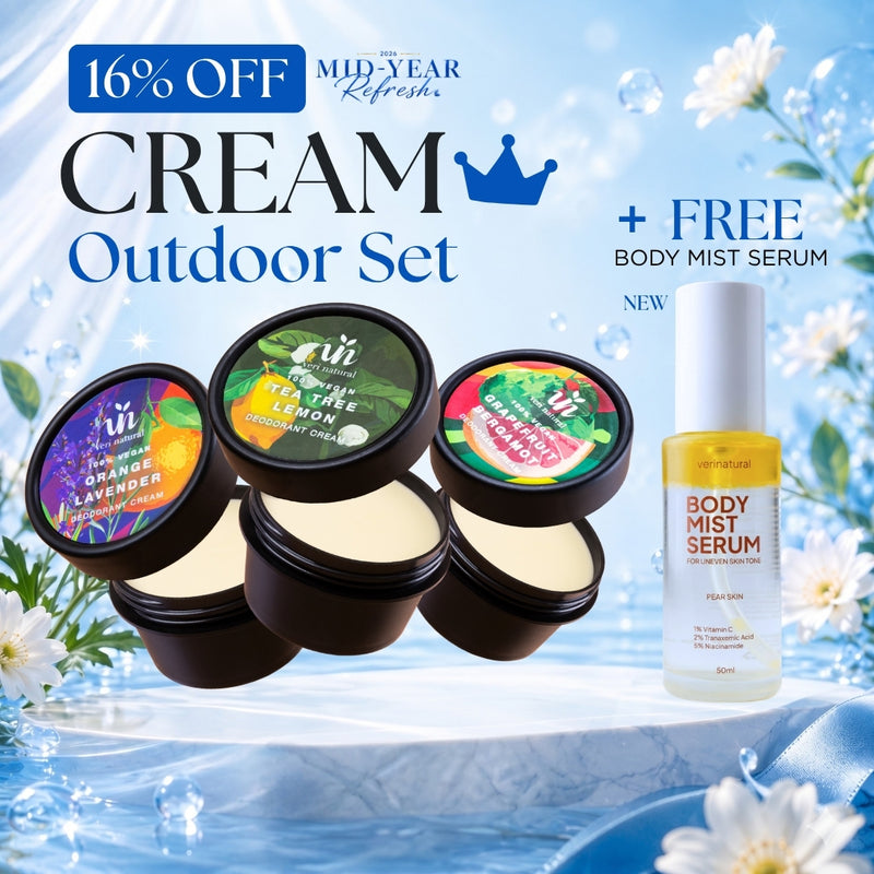 [16% Off] Cream Trio - Tea Tree Lemon + Orange Lavender + Grapefruit Bergamot + FREE Body Mist SERUM
